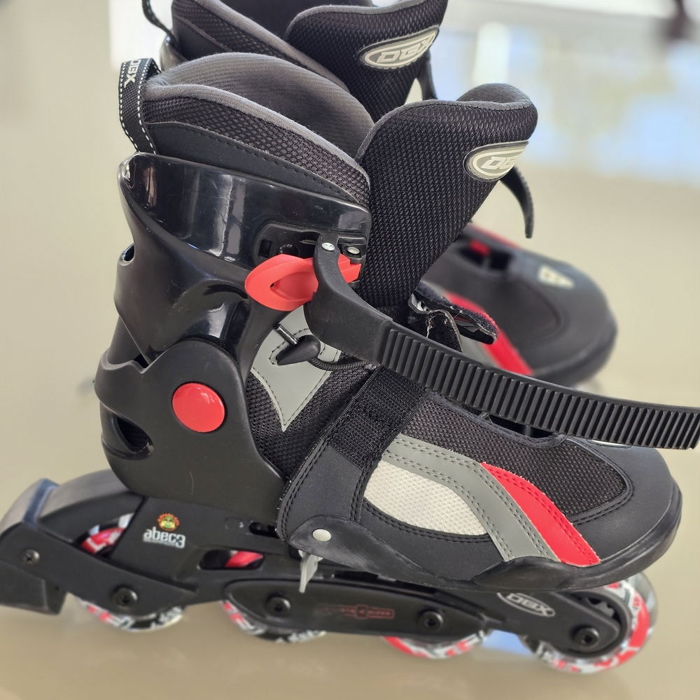 OBX Kids Inline Skates - Black and Red